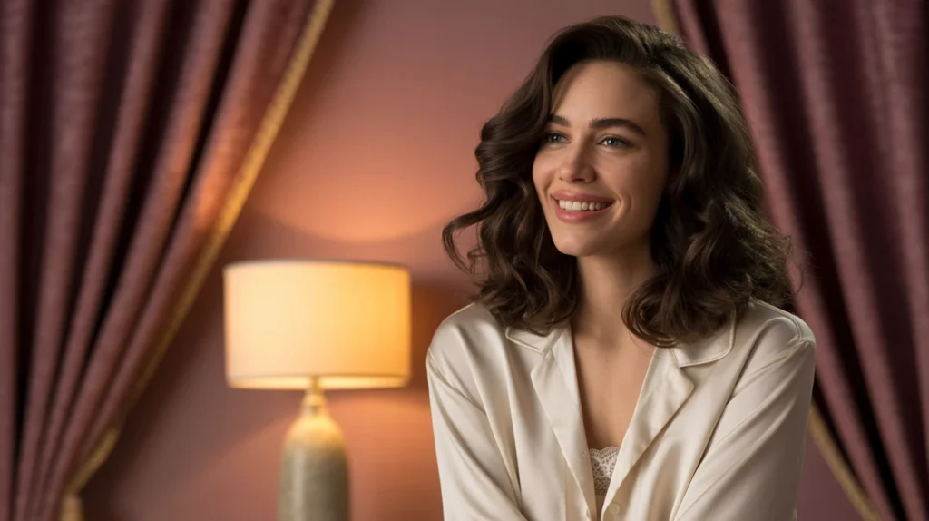 Braunhaariges Model mit Echthaar-Extensions