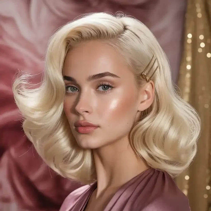Platinblonde Haare