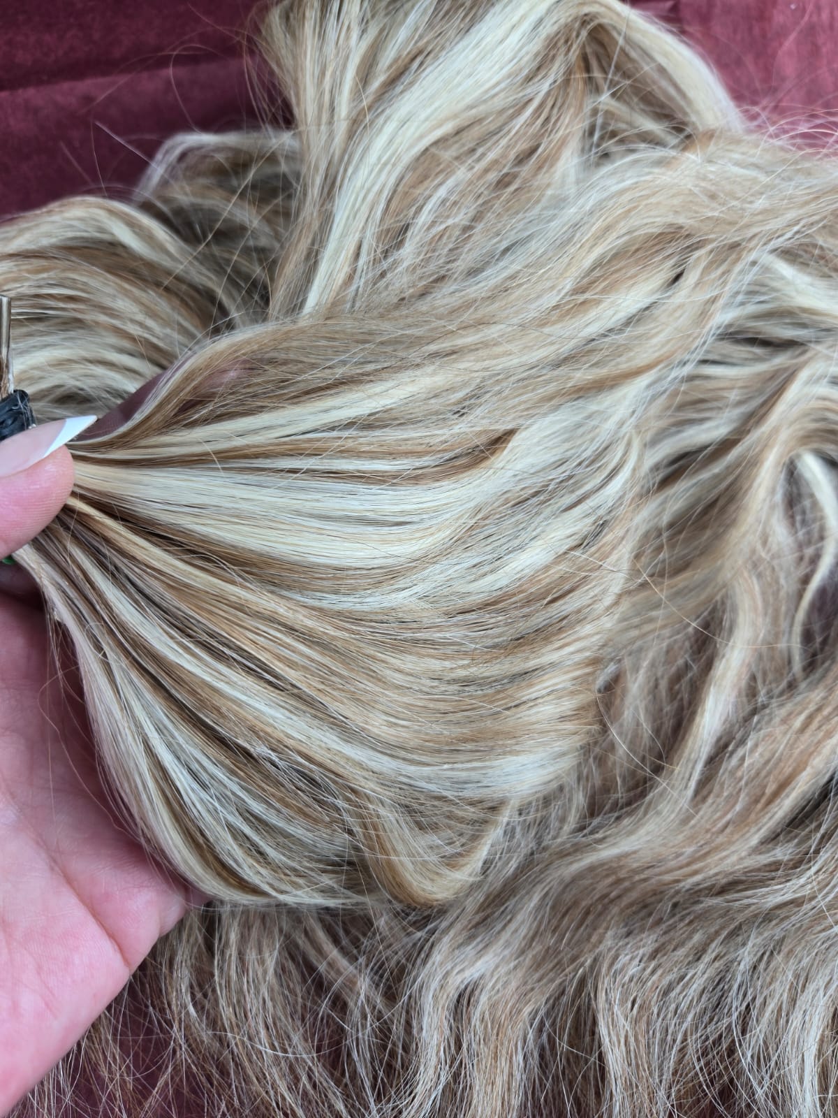 Keratin Bonding Extensions Flat Tip 50 cm 160 g Piano #4Q-18C