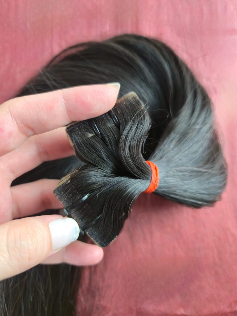 Tape Extensions Invisible Tape 55 cm 100 g · Glatt · Naturschwarz / Off Black #1B