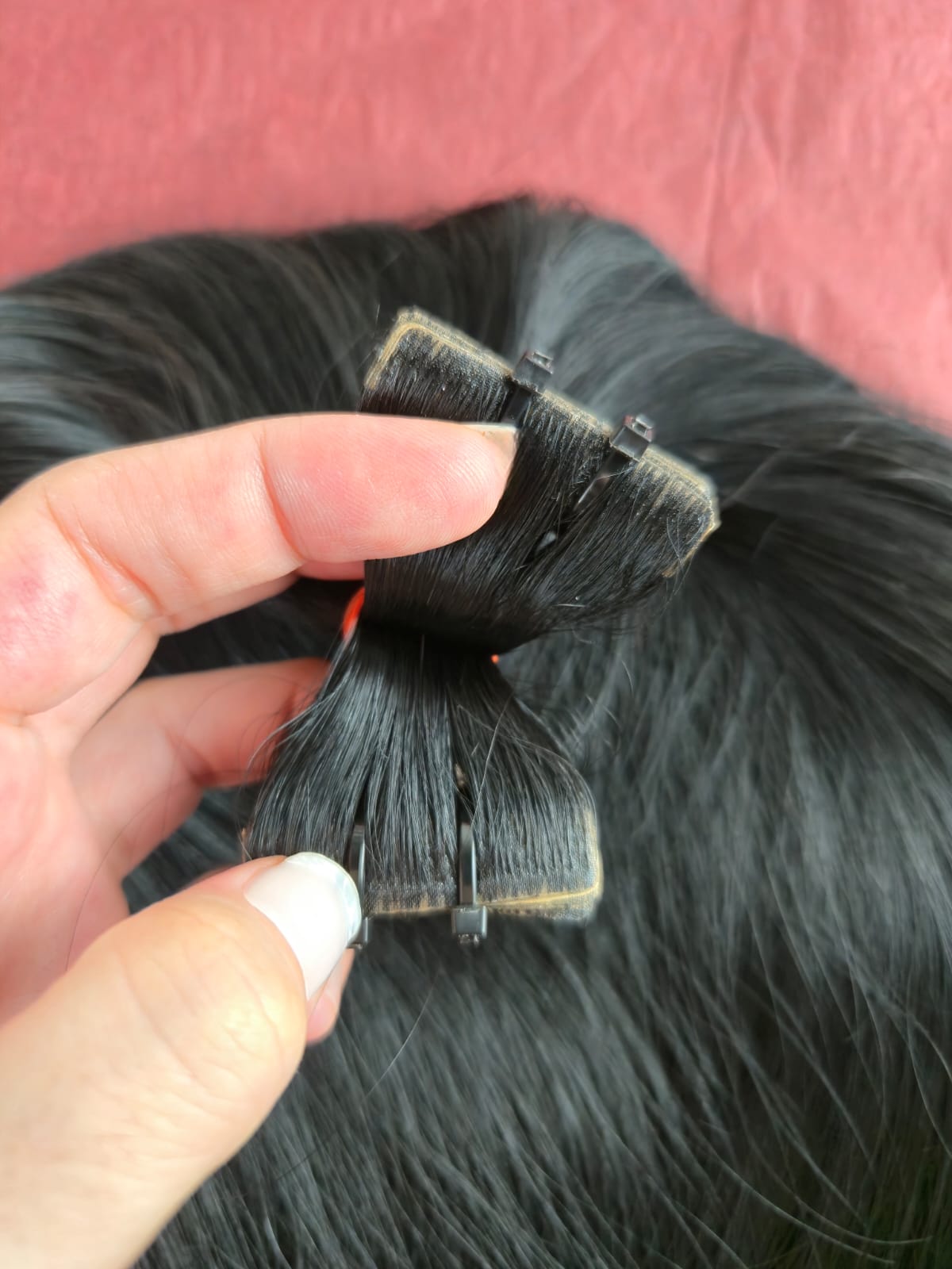 Tape Extensions Invisible Tape 40 cm 100 g · Glatt · Schwarz #1