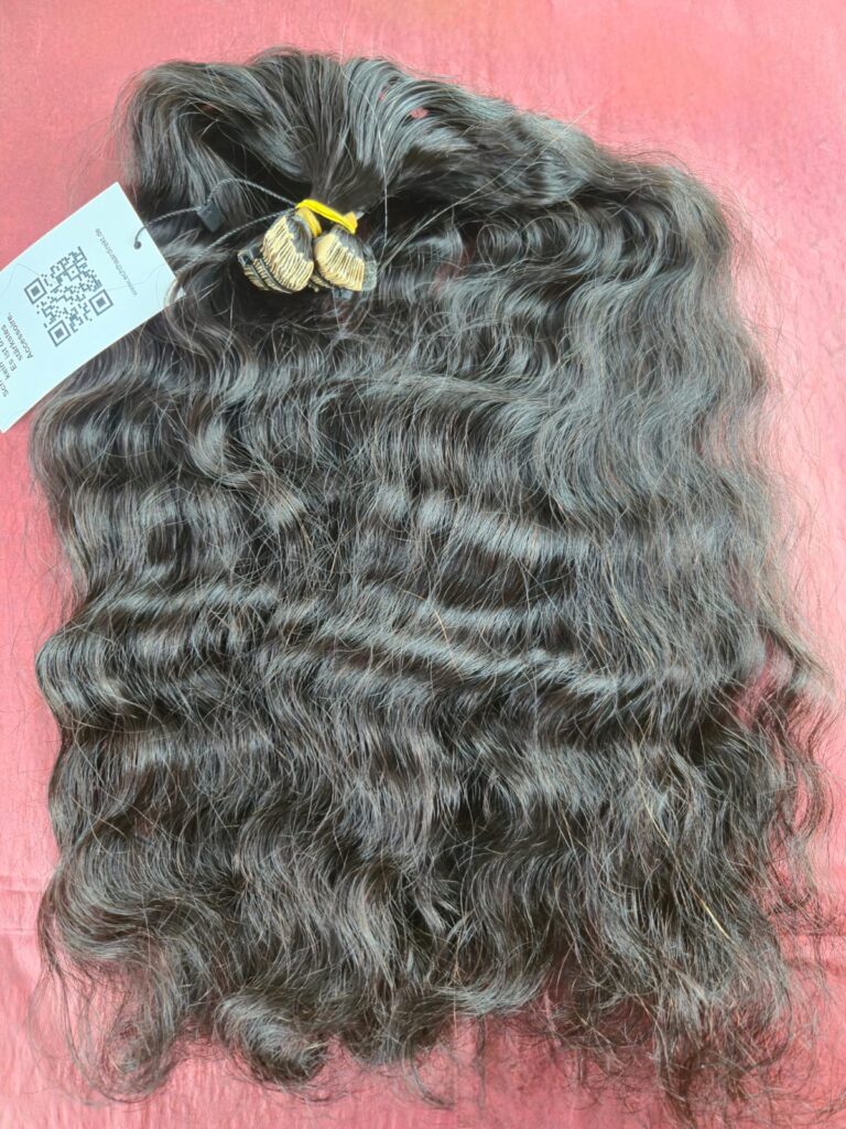 Tape Extensions Invisible Tape 55 cm 100 g · Stark gewellt · Naturschwarz / Off Black #1B