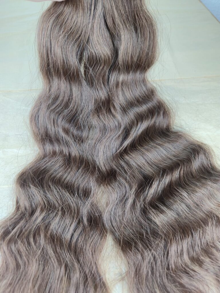 Walnussbraun #2H Echthaar Extensions