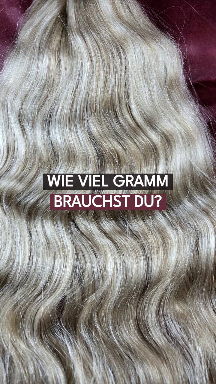 Video: Wie viel Gramm Extensions brauchst du?