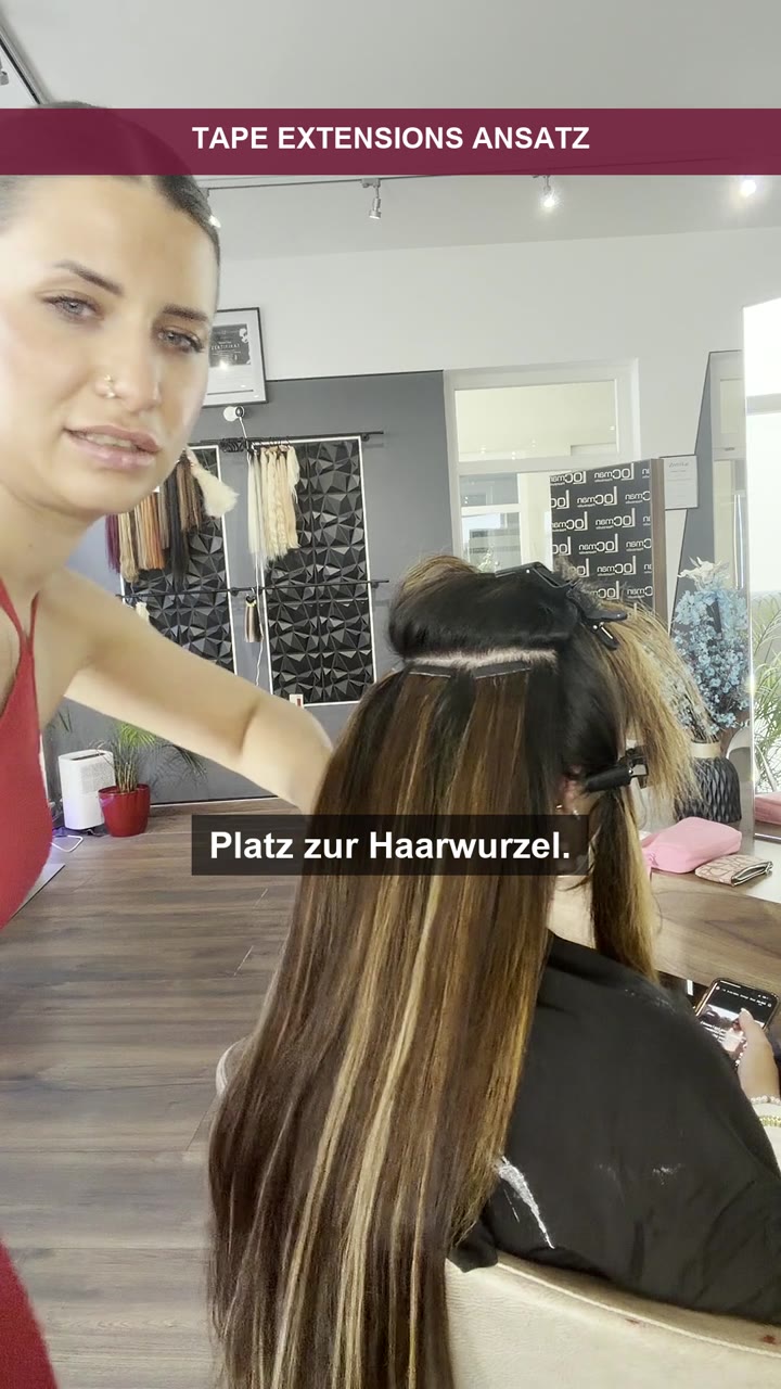 Video: Tape Extensions Ansatz: niemals direkt an die Kopfhaut